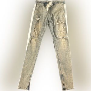 NWOT PacSun Men’s Jean Joggers, Ripped/Distressed, Size Medium